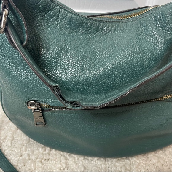 Coach Leather Green Convertible Crossbody Purse Bag - Picture 7 of 10